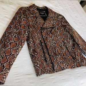 Guess Snake Skin Design Leather jacket